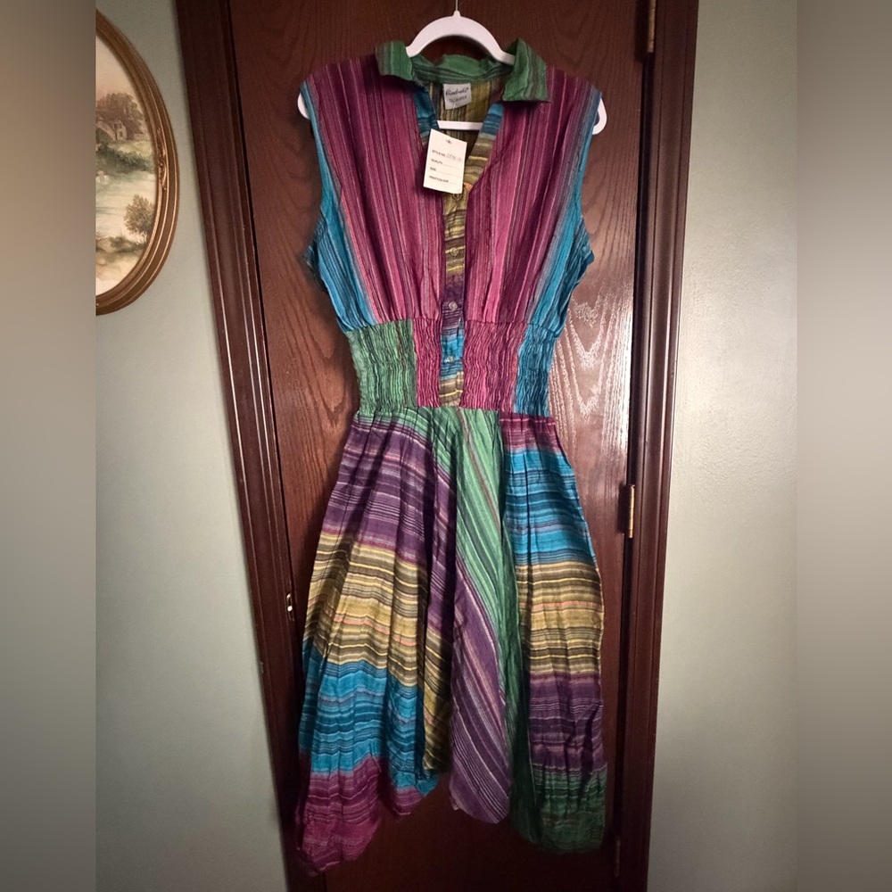 Patchwork lightweight boho harem jumper